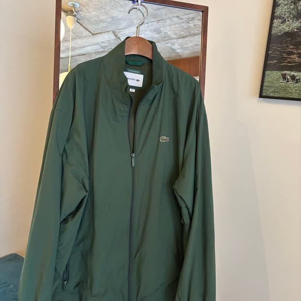 라코스테 그린 바람막이 점퍼