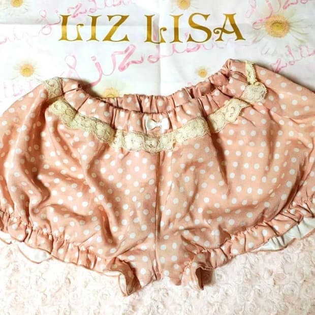 트랄라라 tralala 도트 리본 큐롯 코랄 호박팬츠 라떼갸루 히메갸루