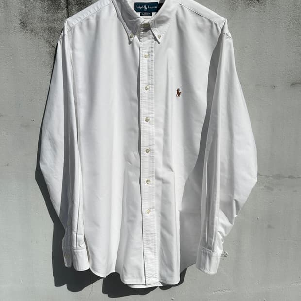 [3XL] 폴로 랄프로렌 화이트 옥스포드 셔츠
