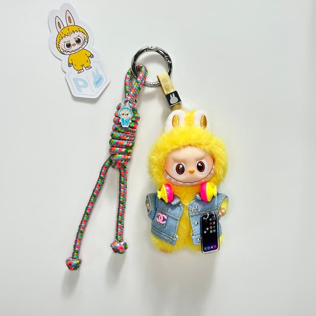 🙊미니라부부 내 마음속 비밀번호”P”커스텀키링