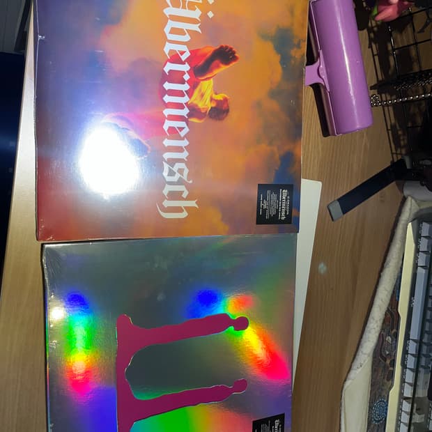 미개봉) 지드래곤lp 위버맨시 2장일괄 gd 홀로그램+일반 블랙반