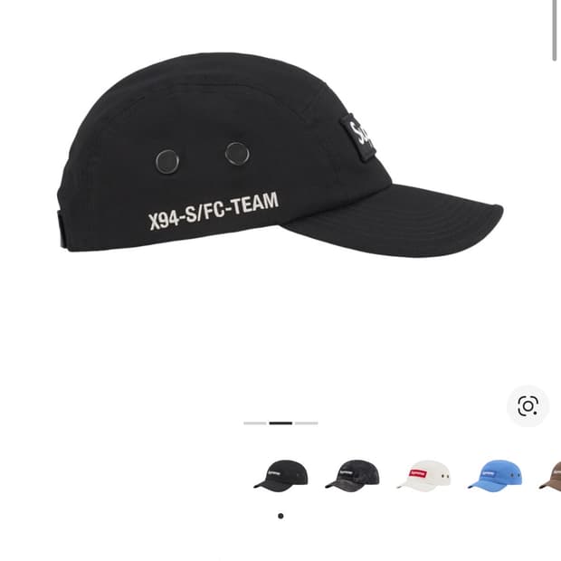 슈프림 캠프캡 모자 박스로고 22ss 밀리터리 블랙