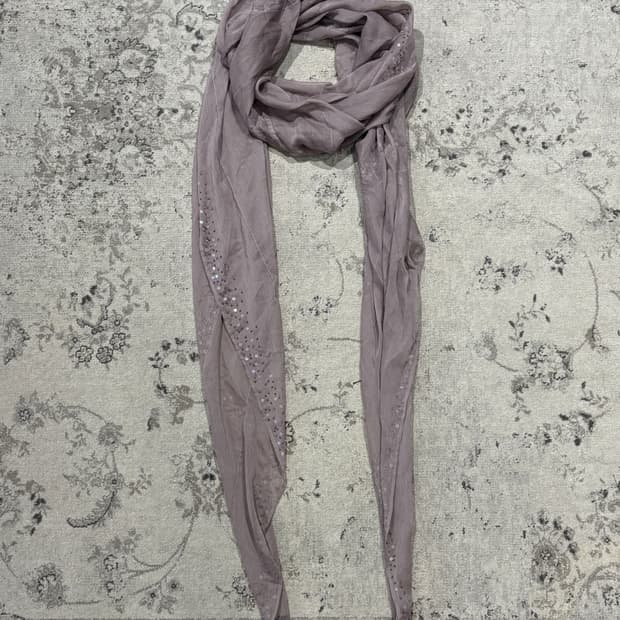 Sequin Mauve Scarf