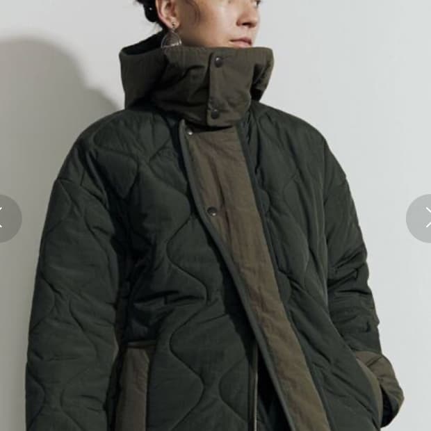 UN3D 언스리디 카키 퀼팅 하츠 자켓 38size