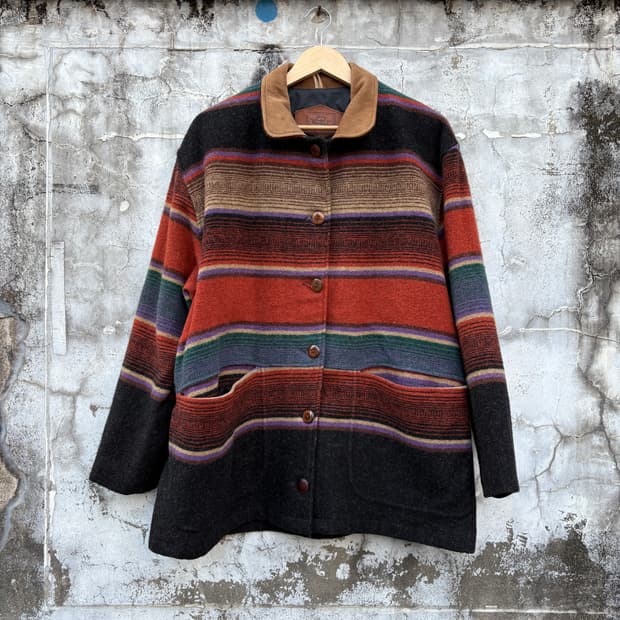 Woolrich 90s 울리치 울 블랭킷 코트 자켓