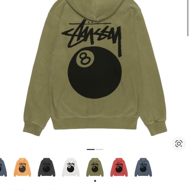 스투시 8볼 후드티