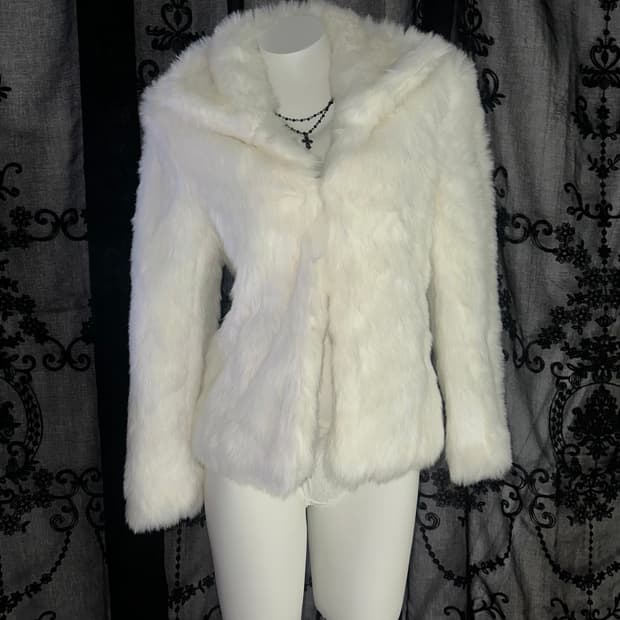 White Eco Fur Jacket