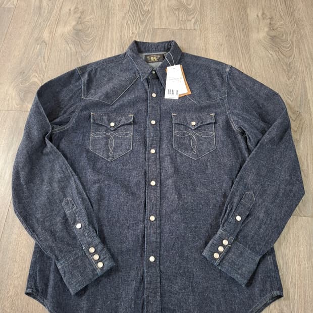 L 더블알엘 웨스턴 셔츠 진청