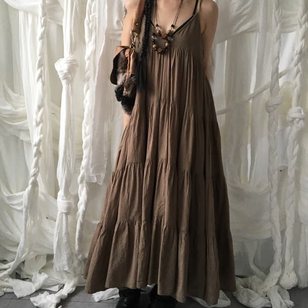 Layer sleeveless onepiece
