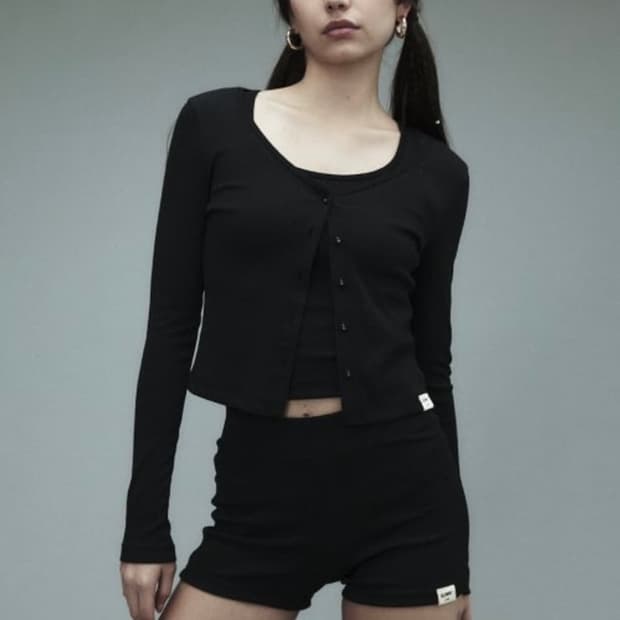 글로니 G CLASSIC 클래식 립 브이넥 가디건