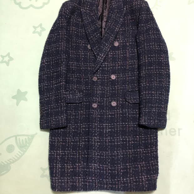 (초특가)편집샵 더블브레스트 헤링본 더블코트/몽클레어 타임 솔리드시스템