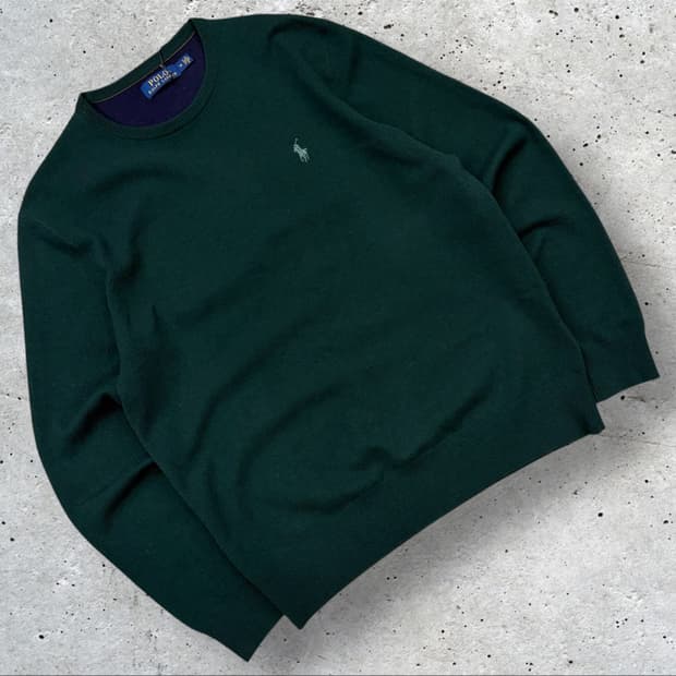 [M] 폴로 랄프로렌 메리노울 니트 그린 B782