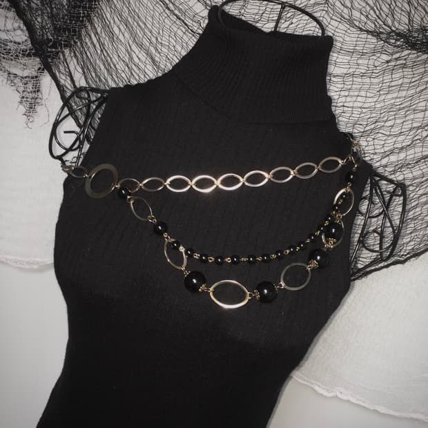 gyaru tight turtleneck T