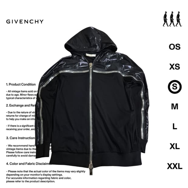 지방시 15SS 지퍼 후드집업 S사이즈