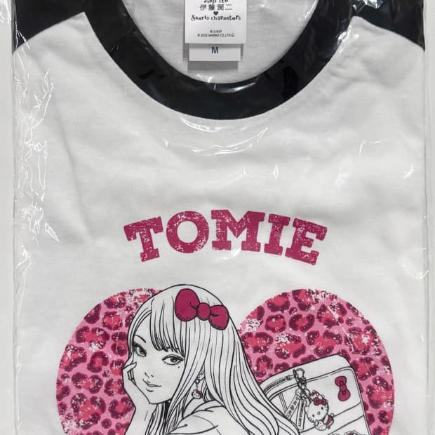 이토준지 산리오 콜라보 팝업 나그랑 긴팔 티셔츠 토미에 헬로키티