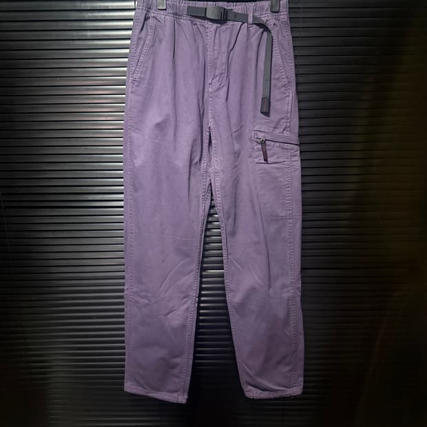 디스이즈네버댓 그라미치 보라색 퍼플 워싱 데님 워크 카고 팬츠 바지 S 