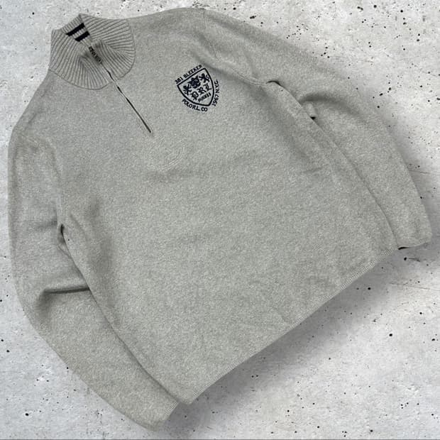 [M] 폴로 랄프로렌 381 블리커 하프집업 니트 그레이