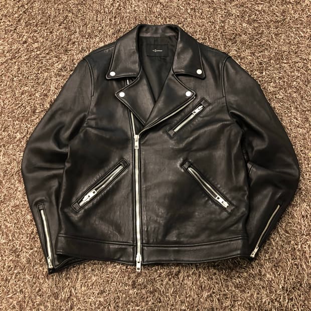 일꼬르소 양가죽 라이더 투웨이 레더 가죽 자켓