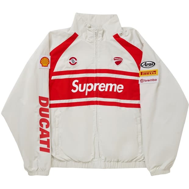 슈프림 x 두카티 트랙 자켓 라이트 그레이 - 24SS 새제품 M