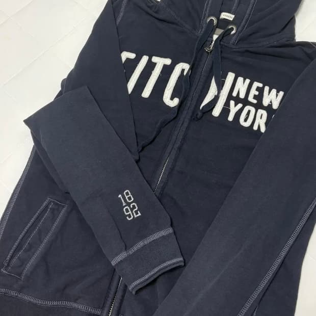 아베크롬비 슬림핏 네이비 후드집업