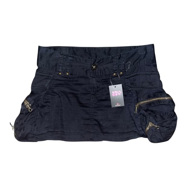 입체포켓 면 스커트 y2k펑크갸루