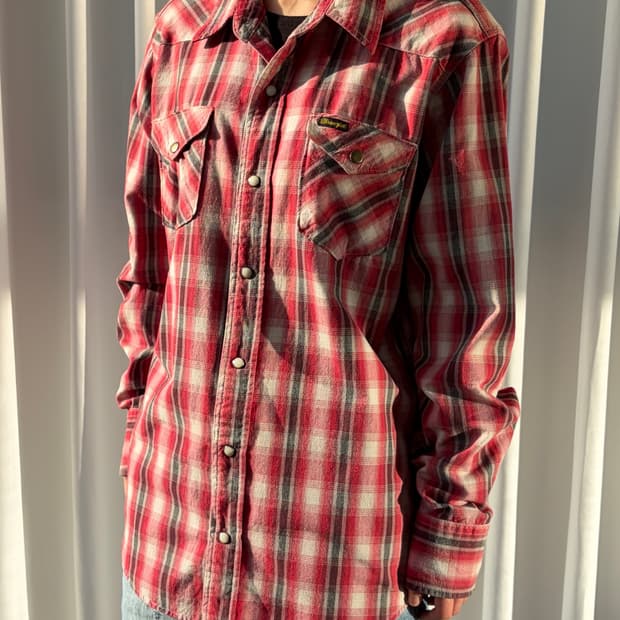 [M]랭글러 Wrangler JPN 플레이드 웨스턴 셔츠