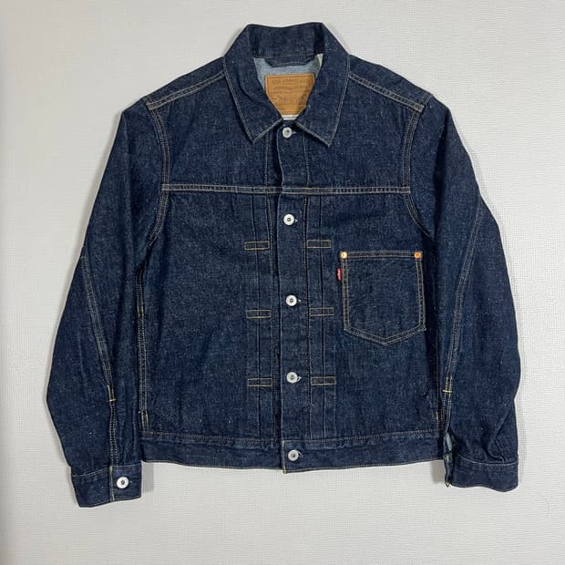 [GD착용] 리바이스 프리미엄 타입1 셀비지 데님자켓 S