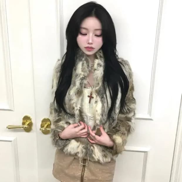 페어리 그런지 빈티지 믹스 퍼자켓 파우닝 샵오공이 데스라이즈 레이어룸