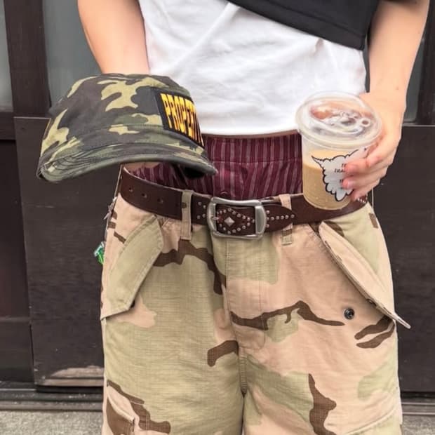 스투시 25ss 카모쇼츠