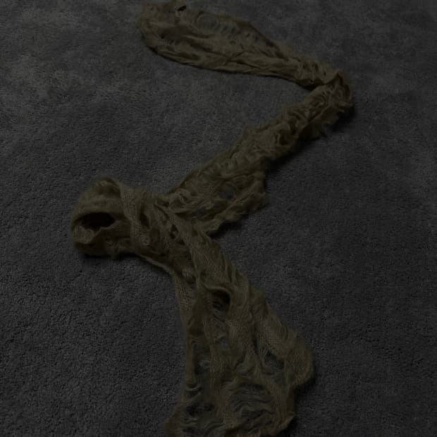 Vintage fairy grunge fur muffler