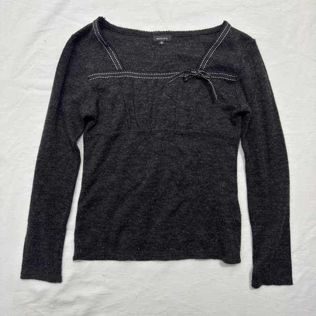 brugge sepia ribbon top