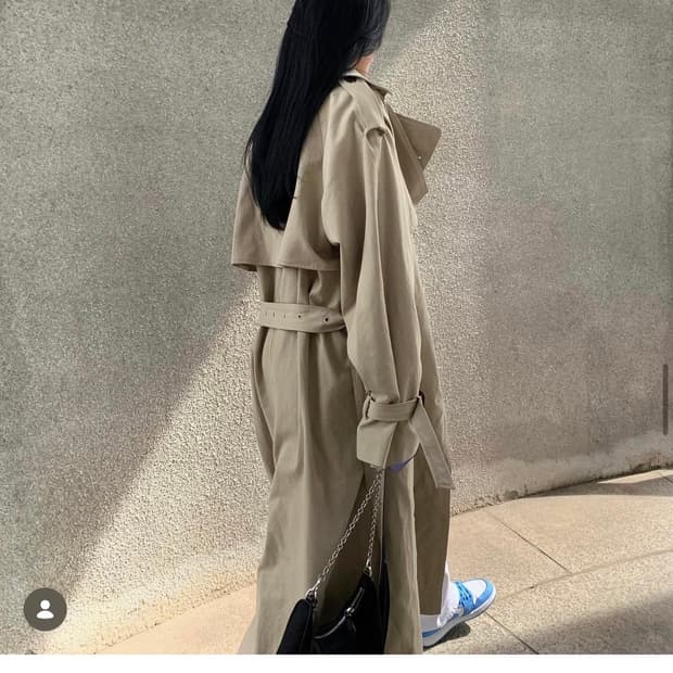 페일제이드 트렌치코트 블랙