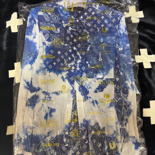 루이비통 반다나 롱슬리브 셔츠