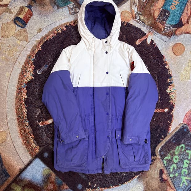 폴로 컨트리 투톤 패딩