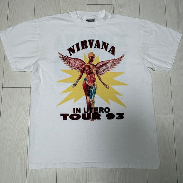[L] 90s 너바나 밴드 티셔츠