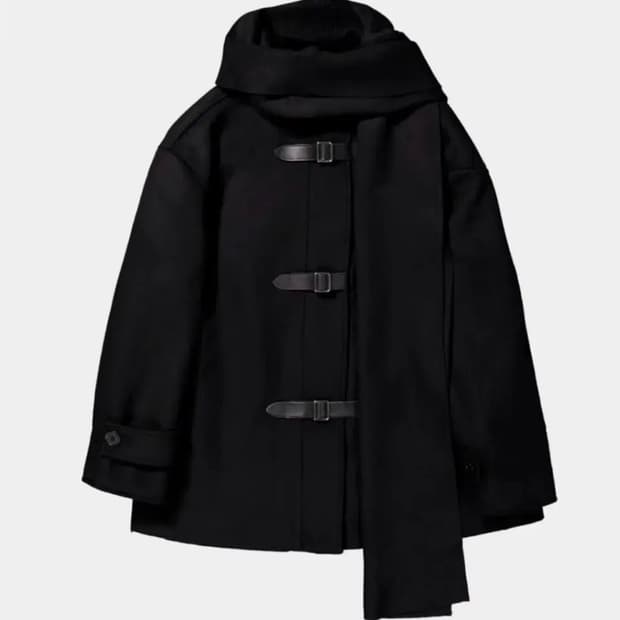 생긴스튜디오 벨티드 스카프 울 코트 BELTED SCARF COAT