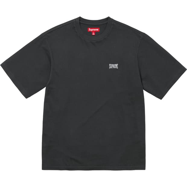 슈프림 웜 업 워시드 숏슬리브 탑 블랙 - 25SS L