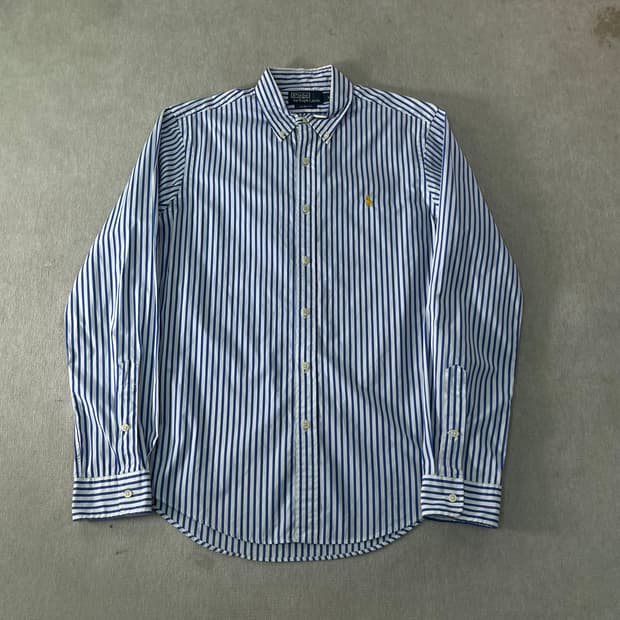 100 폴로랄프로렌 스트라이프 코튼 셔츠