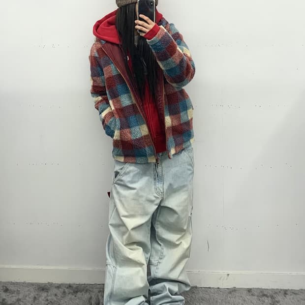 90s 오버핏 카펜터 데님