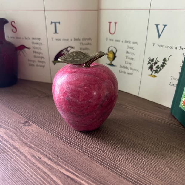 빈티지 마블 문진 애플 페이퍼웨이트