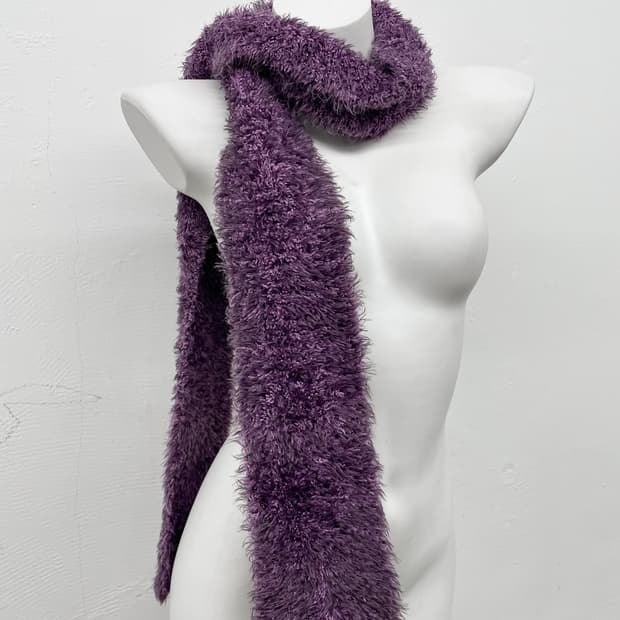 퍼플 헤어리 머플러