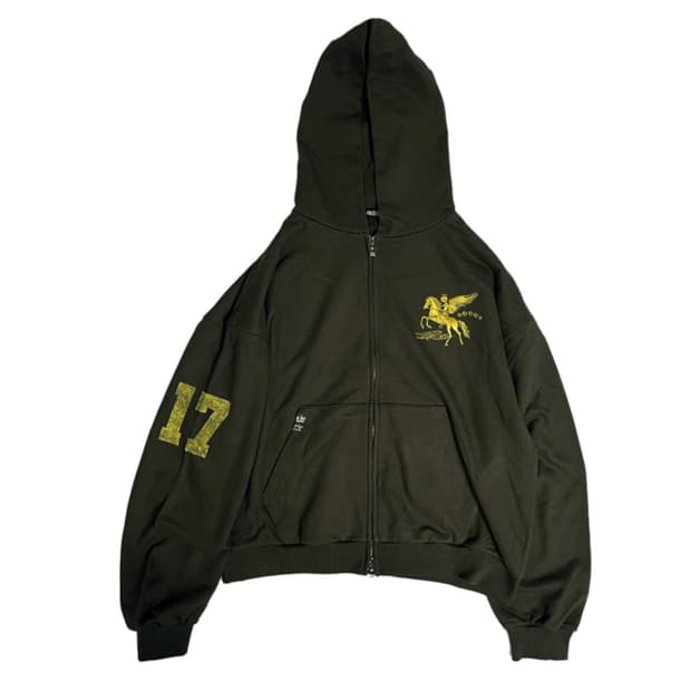 파코서플라이 후드집업 엔젤 집업 후디 카키