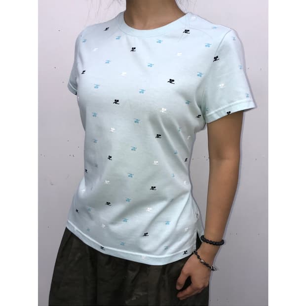 90s) Courreges pattern T-shirt