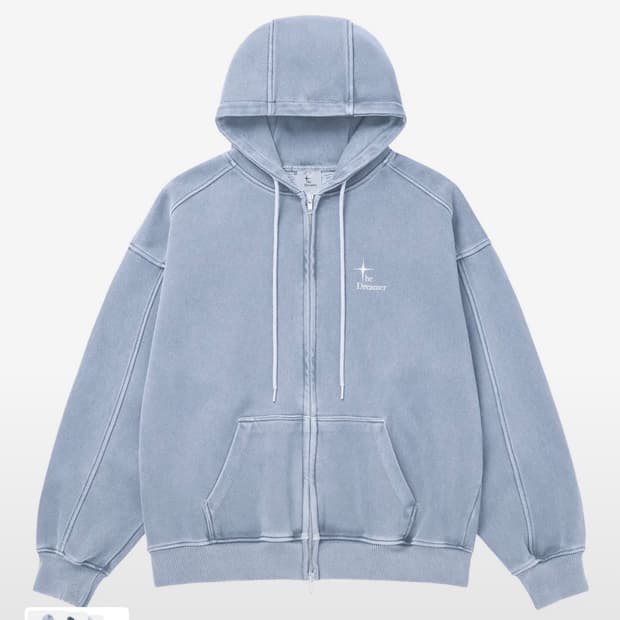 더드리머 피그먼트 집업 후디 M