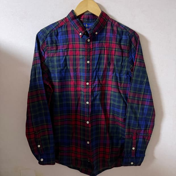 폴로 랄프로렌 크리스마스 패턴 셔츠 보이즈 XL (66-77)