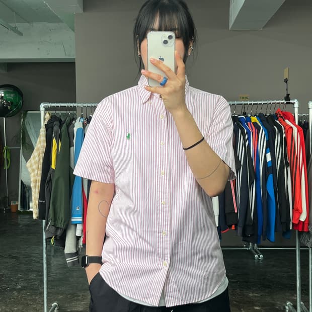 폴로 랄프로렌 스트라이프 반팔 셔츠