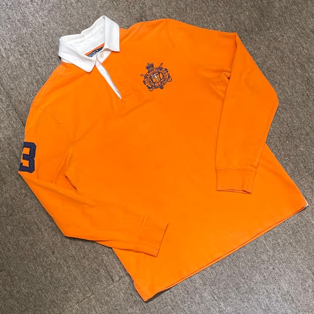 (M) POLO 폴로 랄프로렌 카라 럭비티 커스텀핏