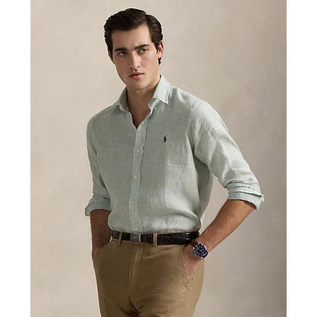 폴로/25ss 스트라이프 린넨 셔츠/XL