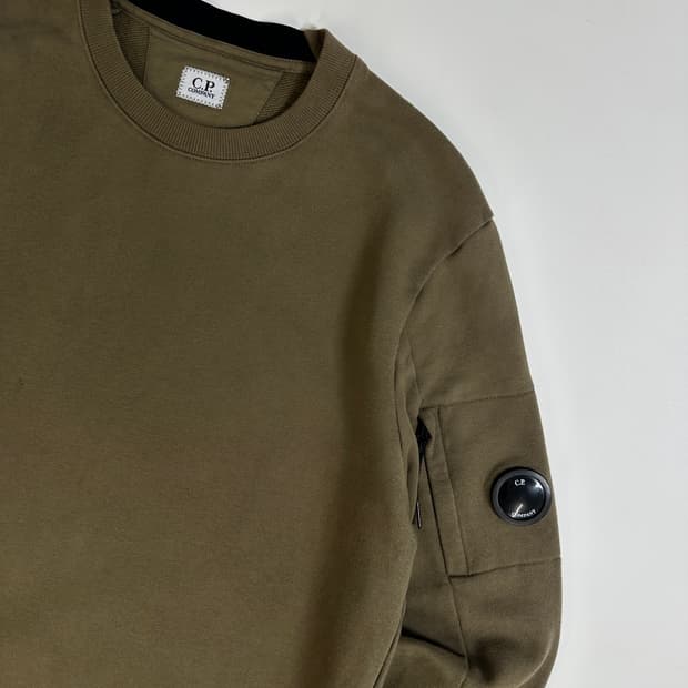 CP컴퍼니 고글와펜 맨투맨 카키브라운(XL)