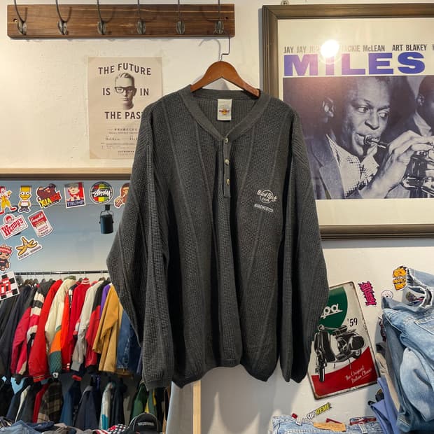 하드락카페 풀오버 니트 2XL